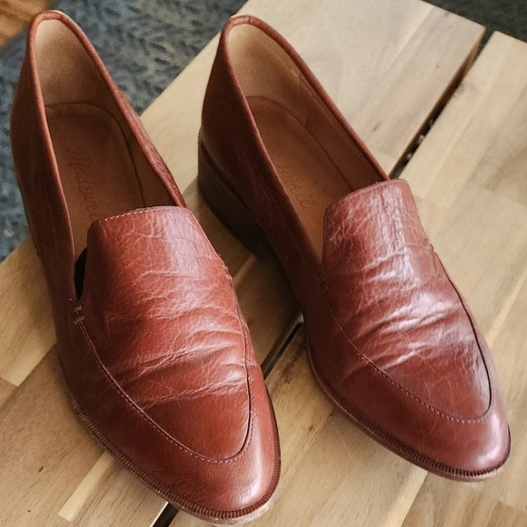 Brown Leather Madewell Frances Loafers size 6 - Picture 7 of 9